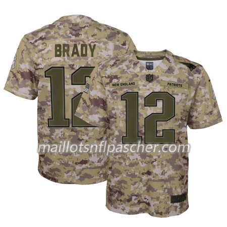 Maillot New England Patriots Tom Brady 12 Nike Salute to Service - Homme